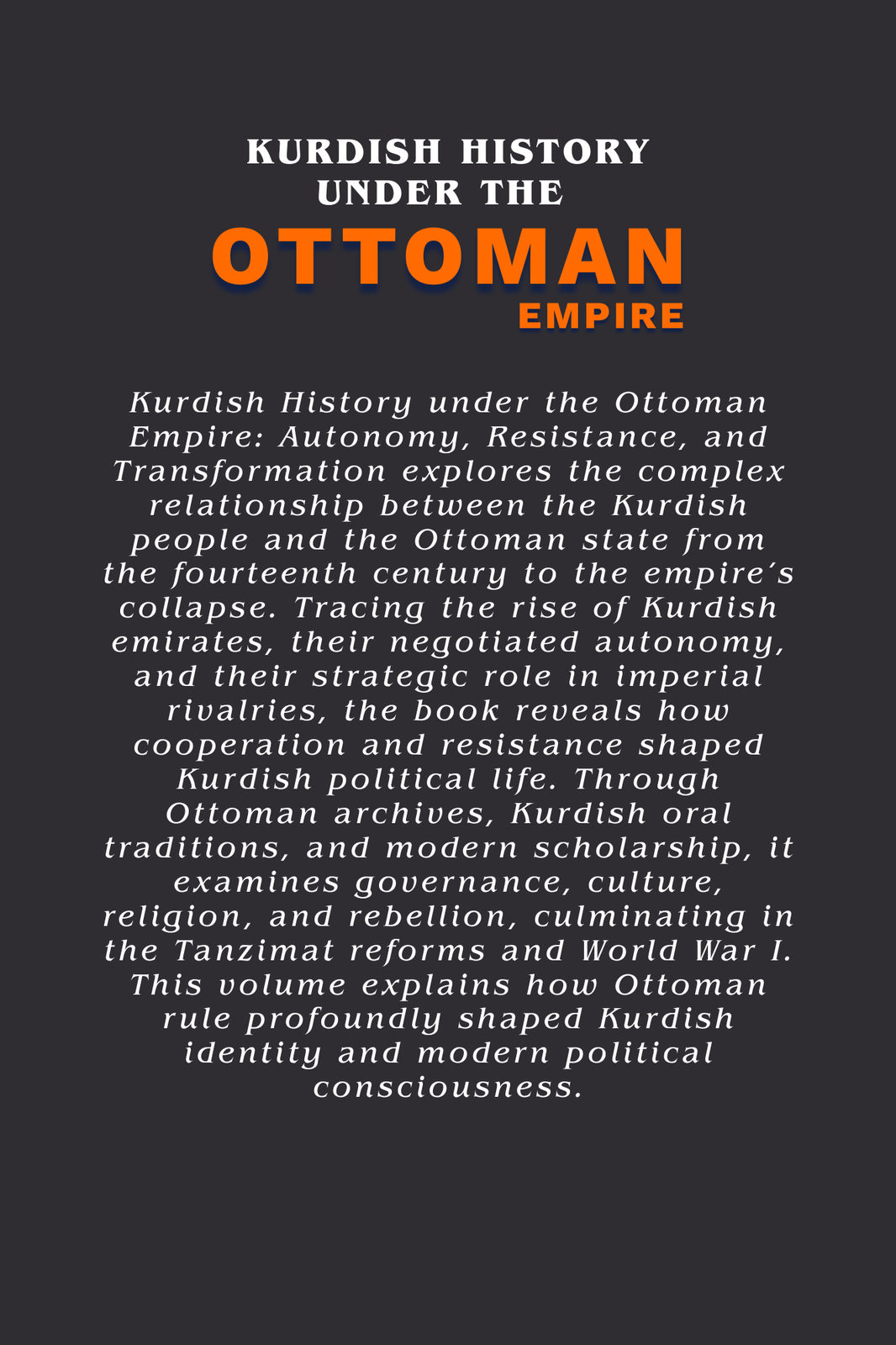 Kurdish History Under The Ottoman Empire cover