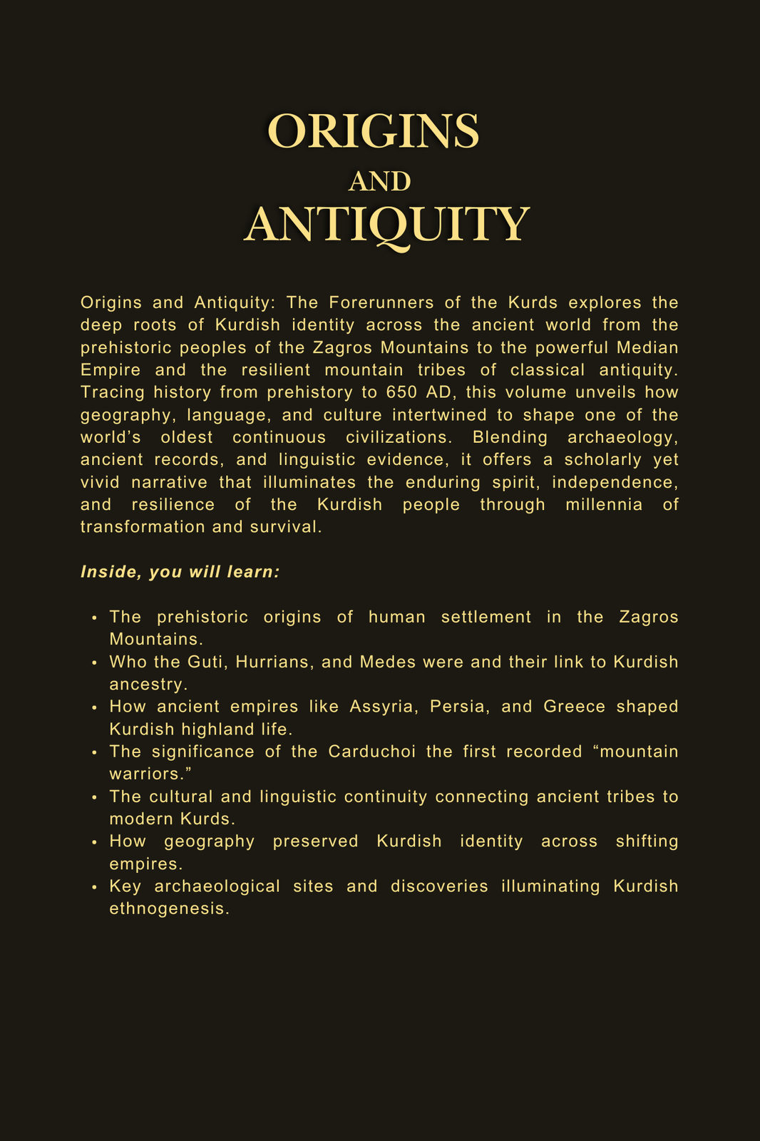 Origins and Antiquity - The Forerunners of the Kurds cover