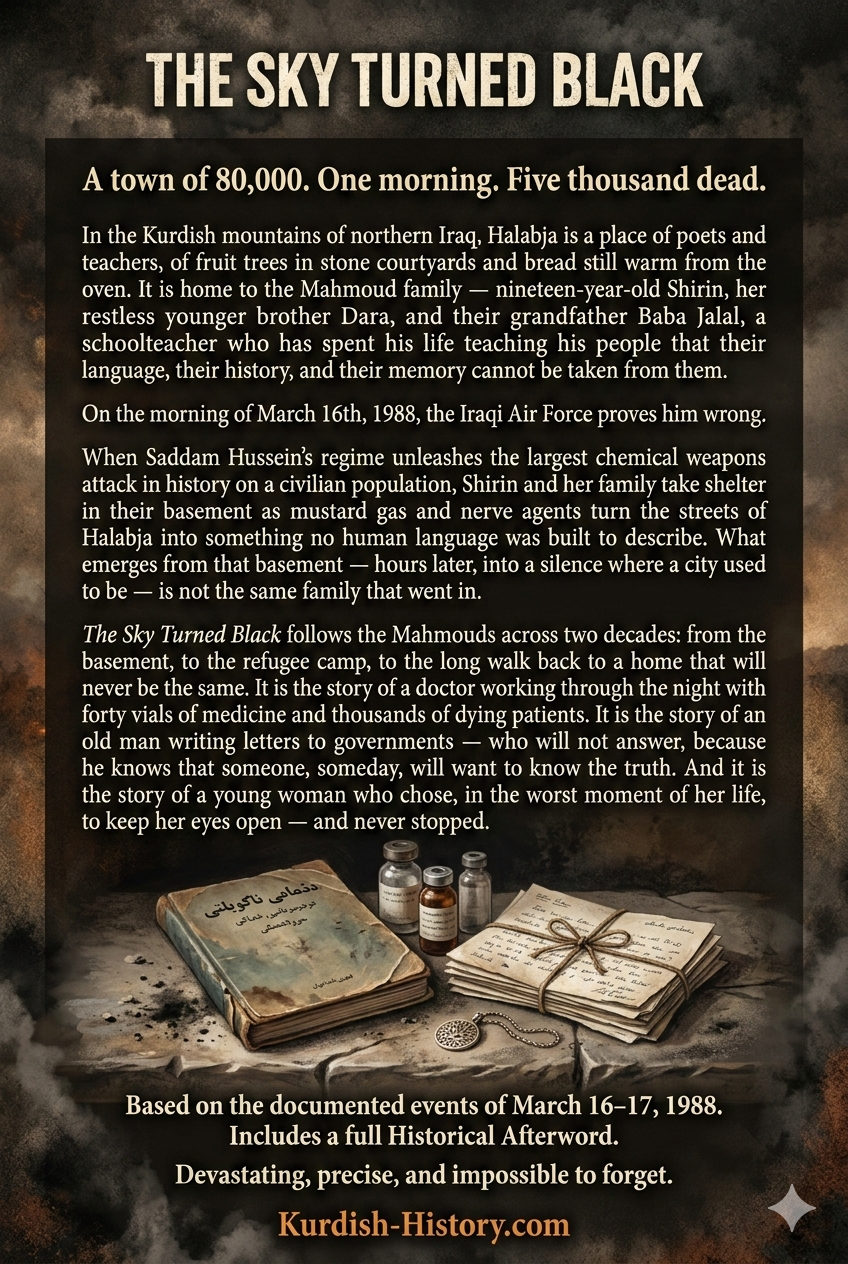 The Sky Turned Black: A Historical Novel of Halabja, 1988 cover